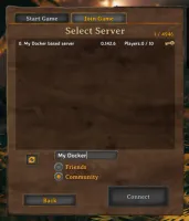 In-game server browser