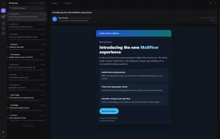 Collapsed sidebar