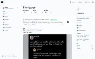 Photon front page, cozy layout (light)