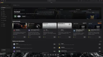 taOS app store with featured apps and agent frameworks