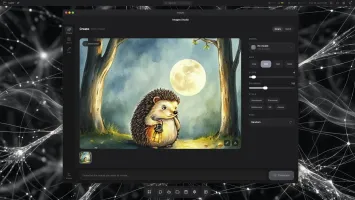 Images Studio generating a picture from a text prompt