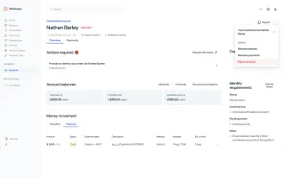 Identity verification (KYC) dashboard