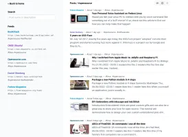 List view layout showing posts in a list format