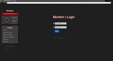 Monitorr system resources display