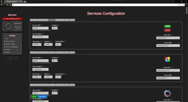 Monitorr settings page