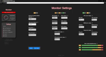Monitorr service configuration