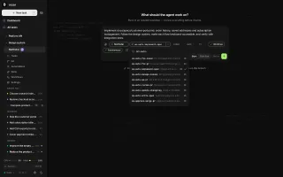 Skills and Autonomous mode selector