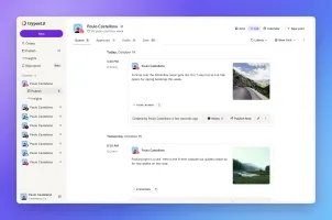 Channel queue with scheduled posts and labels