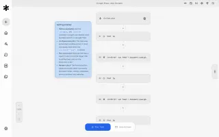 Figranium workflow editor showing a Google Maps lead scraper workflow