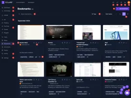 Main interface in dark mode with numbered callouts
