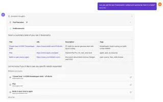 AI Assistant conversation view in light mode