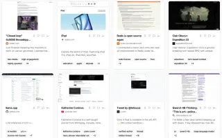 Bookmark management interface in light mode