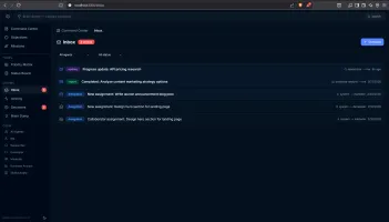 Agent Inbox with messages and reports