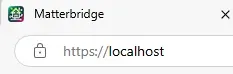Browser showing secured HTTPS connection
