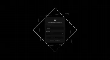 Darkmoon login screen with default admin/admin credentials