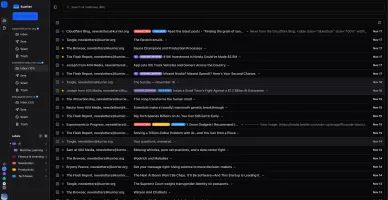 Kurrier dashboard preview in dark mode