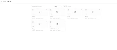 Kurrier Drive search, sort, and view controls