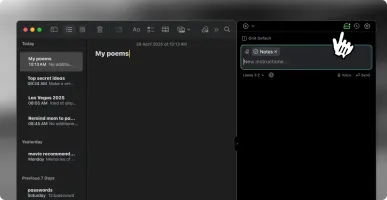 Local mode toggle for private on-device inference