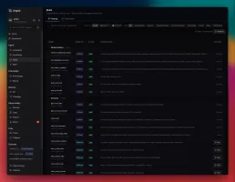 Skills catalog showing available agent tools