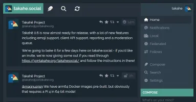 Takahē expanded web UI view