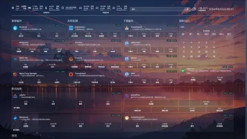 Main dashboard showing system overview