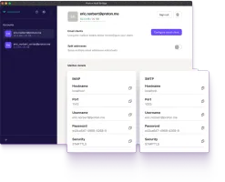 Proton Mail Bridge running on macOS