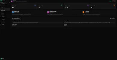 Chatbot interface dark mode