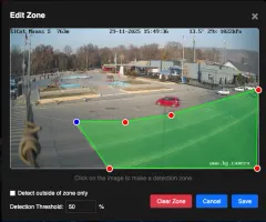 Zone configuration interface