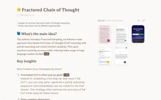 Desktop screenshot with split view and smart notes